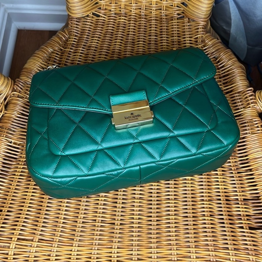 Kate Spade Carey Flap Quilted Medium Shoulder Crossbody Bag - Picture 13 of 14